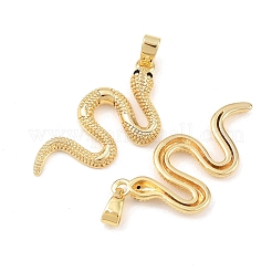Brass Micro Pave Black Cubic Zirconia Pendants&nbsp;KK-G549-10G
