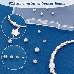 40pcs 925 Sterling Silver Spacer Beads&nbsp;STER-PH0002-57