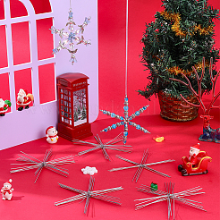 30Pcs Christmas Snowflake Iron Wire Forms&nbsp;IFIN-SC0001-98A