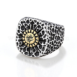 Textured 304 Stainless Steel Finger Rings&nbsp;FS-WG3E048-04