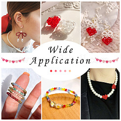 7 Strands 7 Colors Transparent Glass Beads Strands&nbsp;GLAA-TA0002-11