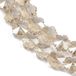Electroplate Glass Beads Strands&nbsp;EGLA-B011-01A-PL01