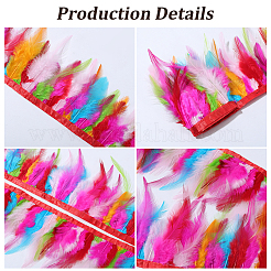 1 Bundle Fashion Feather Cloth Strand Costume Accessories&nbsp;DIY-GF0012-60