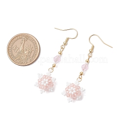 Glass Seed Beads Dnagle Earrings&nbsp;EJEW-MZ00501-02