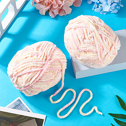 2 Skeins Polyester Yarn for Knitting & Crochet&nbsp;OCOR-TA0003-09A