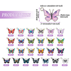 50Pcs 25 Style Alloy Enamel Pendants&nbsp;FIND-TA0003-62