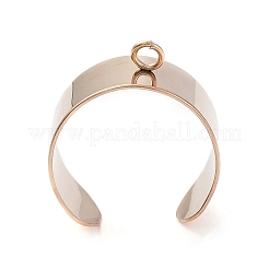 304 Stainless Steel Open Cuff Finger Ring Components&nbsp;STAS-WH0029-40B-RG