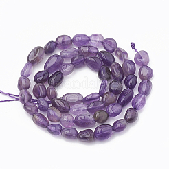 Natural Amethyst Beads Strands&nbsp;G-S331-6x8-005