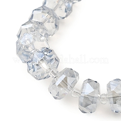 Transparent Electroplate Glass Beads Strands&nbsp;EGLA-P062-01A-PL01