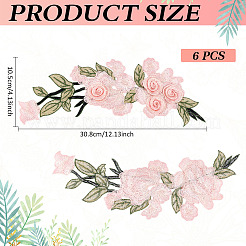 6Pcs Polyester Clothing Patches&nbsp;DIY-MA0006-88A