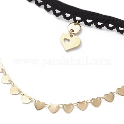 Brass Heart Tassel Thigh Leg Chains&nbsp;AJEW-AN00653