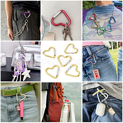 5Pcs Zinc Alloy Spring Gate Rings&nbsp;FIND-TA0009-73J