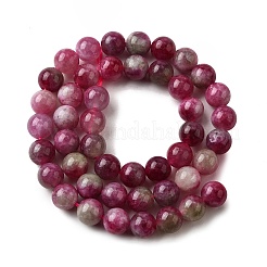 Natural Jade Imitation Watermelon Tourmaline Beads Strands&nbsp;G-NH0006-A01-02-1