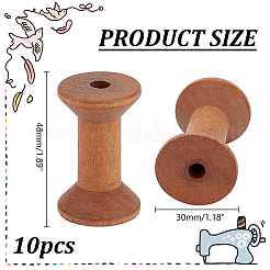 Wooden Bobbins&nbsp;LS-FIND-WH0148-163A