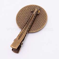 Zinc Alloy Alligator Hair Clip Findings&nbsp;PALLOY-WH0072-54AB