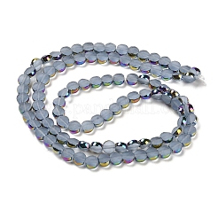 Electroplate Frosted Glass Beads Strands&nbsp;EGLA-Z001-01H