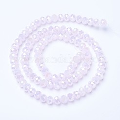 Electroplate Glass Beads Strands&nbsp;X-EGLA-A034-J6mm-B04
