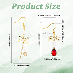 DIY Heart Bowknot Earring Making Kits&nbsp;DIY-SC0031-08