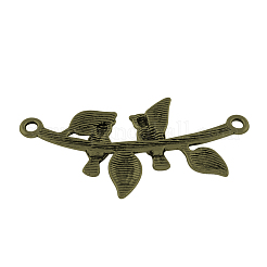 Bird & Branch Tibetan Style Alloy Pendants&nbsp;LS-TIBEP-R338-39AS-RS