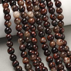 Natural Tiger Eye Beads Strands&nbsp;G-F591-18-8mm-07