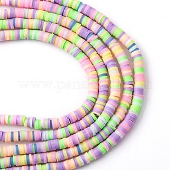 Handmade Polymer Clay Beads Strands&nbsp;CLAY-R089-4mm-T03C