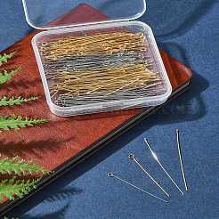 304 Stainless Steel Flat Head Pins & Eye Pins&nbsp;STAS-FS0001-58