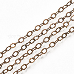 Brass Cable Chain Necklace Making&nbsp;MAK-T006-05R