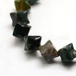 Nuggets Natural Moss Agate Beads Strands&nbsp;G-P063-89