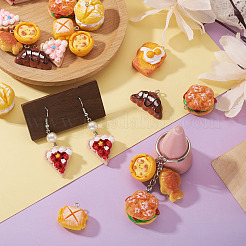 18pcs 9 Colors Opaque Resin Pendants&nbsp;RESI-TA0005-01