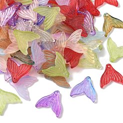 Transparent Spray Painted  Glass Pendants&nbsp;GLAA-S190-009A