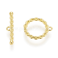 Brass Toggle Clasps&nbsp;KK-M108-D01