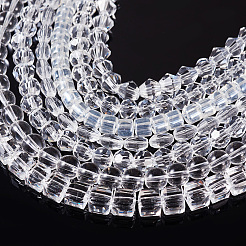 7 Strands 7 Styles Transparent Glass Bead Strands&nbsp;GLAA-TA0002-73