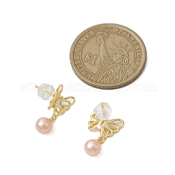 Natural Pearl Ear Studs&nbsp;EJEW-P286-49G
