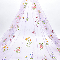 2 Yards Polyester Embroidery 3D Flower Mesh Fabrics&nbsp;DIY-WH0622-383D