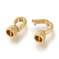 Brass Fold Over Clasps&nbsp;KK-H480-14G