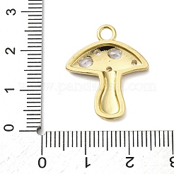 Brass Micro Pave Cubic Zirconia Pendants&nbsp;KK-F895-07G