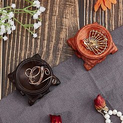 4Pcs 2 Colors Wood Crystal Ball Display Pedestal&nbsp;ODIS-GF0001-12
