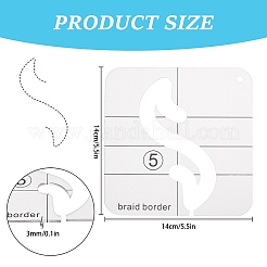 Transparent Acrylic Sewing Template&nbsp;DIY-GF0002-85