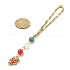 Christmas Alloy Enamel Pendant Decorations&nbsp;HJEW-JM01153