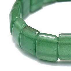 Natural Green Aventurine Rectangle Beaded Stretch Bracelet&nbsp;BJEW-E379-01H