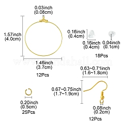 67Pcs 4 Styles 304 Stainless Steel Wire Pendants&nbsp;FIND-FS0002-28