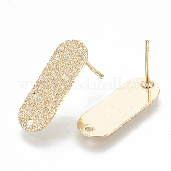 Brass Stud Earring Findings&nbsp;KK-Q750-066G