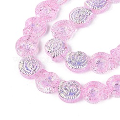 Electroplate Transparent Glass Beads Strands&nbsp;EGLA-Q136-02A-03