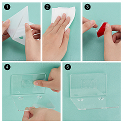 Acrylic Wall Adhesive Storage Holders&nbsp;ODIS-WH0030-47A