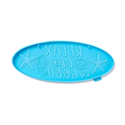 Beach Theme Oval Pendant Decoration Silicone Molds&nbsp;DIY-M039-12