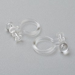 Plastic Clip-on Earring Findings&nbsp;X-KY-P001-10A