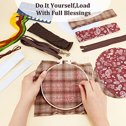 DIY Crossbody Bag Embroidery Kit&nbsp;DIY-WH0325-88