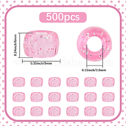 500Pcs Transparent Plastic Beads&nbsp;KY-SP0001-54D