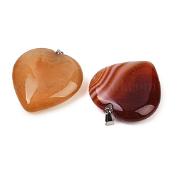 Natural Red Agate Pendants&nbsp;G-S364-006G
