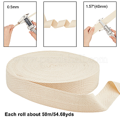 Cotton Cotton Twill Tape Ribbons&nbsp;OCOR-WH0057-30G-03